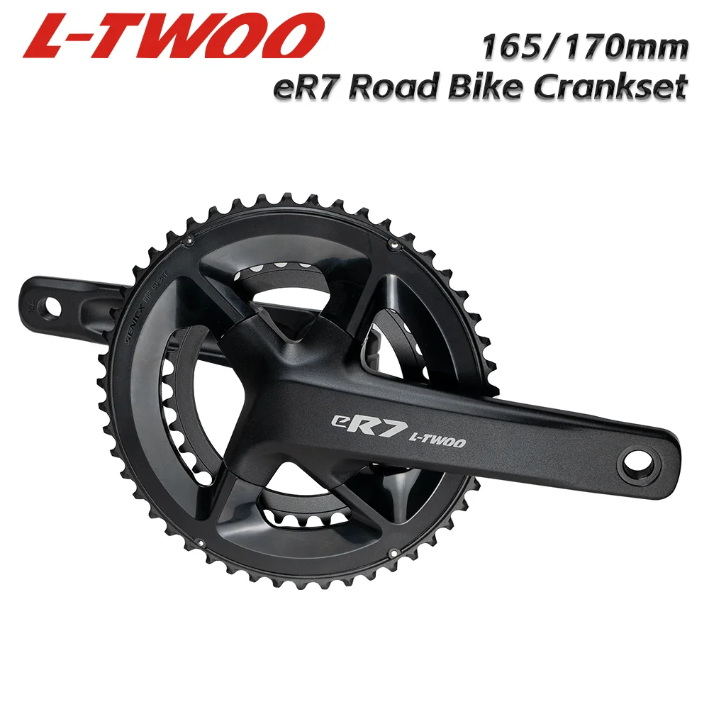 

Шатуны для шоссейного велосипеда L-TWOO eR7, цельная технология литья, ось 24 мм, шатуны 165/170, звездочки 50-34, совместимые с 11/12 с