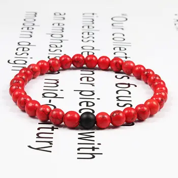8 best sales braccialetti di perline rosse - №4