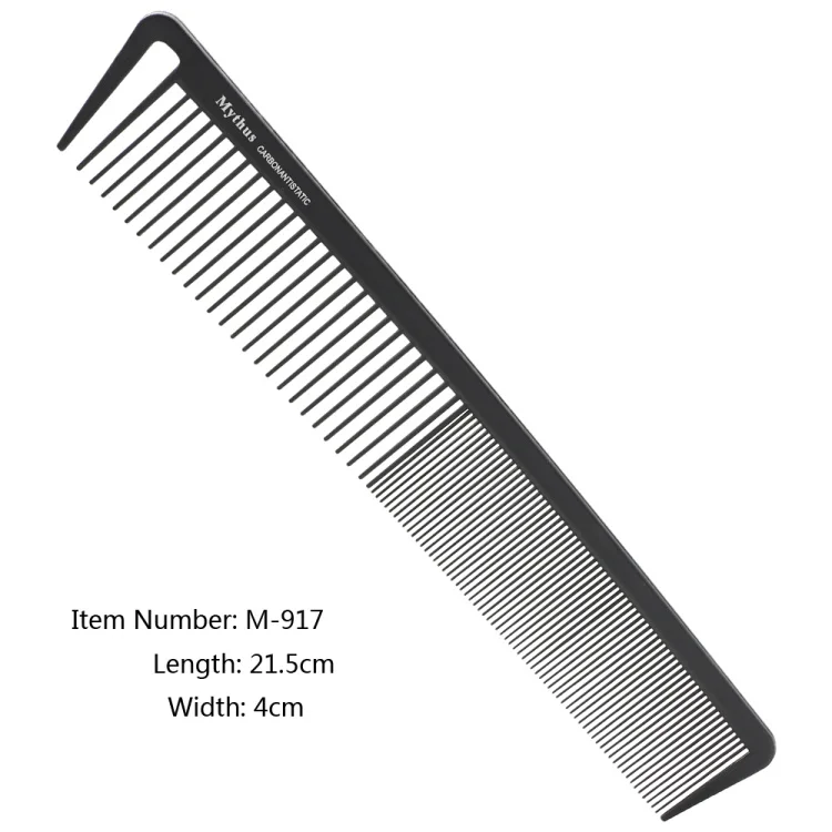 Mythus Barber Kamm Haarschnitt Professionelle Friseur Styling Kamm Set Salon Haarpflege Styling Werkzeug Carbon Faser Kamm Set – Detail 23