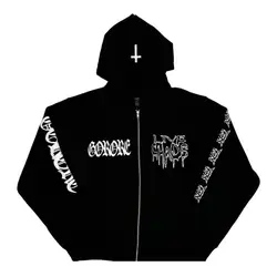 New Men KEN CARSON A Great Chaos actual hate Tour Pullover Hoodies Hoody Hooded Sweatshirts velvet Cotton Thick Fleece US N213