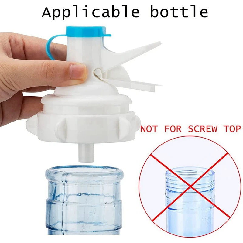 4 Pack Water Dispenser Valve, Water Jug Dispenser Valve Water Jug Cap Bottle Spout Reusable Plastic Spigot Faucet