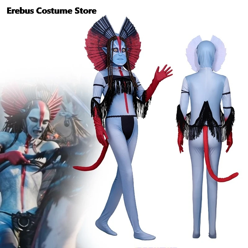 أزياء الهالوين الرمزية Varang التأثيرية بدلة نسائية Na'vii لعب الأدوار PandoraClothes فيلم الرماد الناري ملابس كرنفال التلفزيون تاج #1