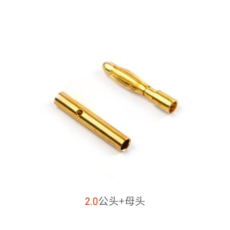 5 Pcs Banana Plug Connector Assortment Kit - 2.0 3.5 4.0 5.0 6.0mm Set for DIY Audio, Power Supply, Test Lead & Laboratory Use