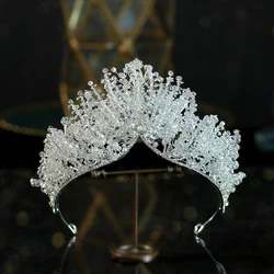 beaded crown headdress bridal wedding dress with baroque atmosphere banquet birthday crown wholesale