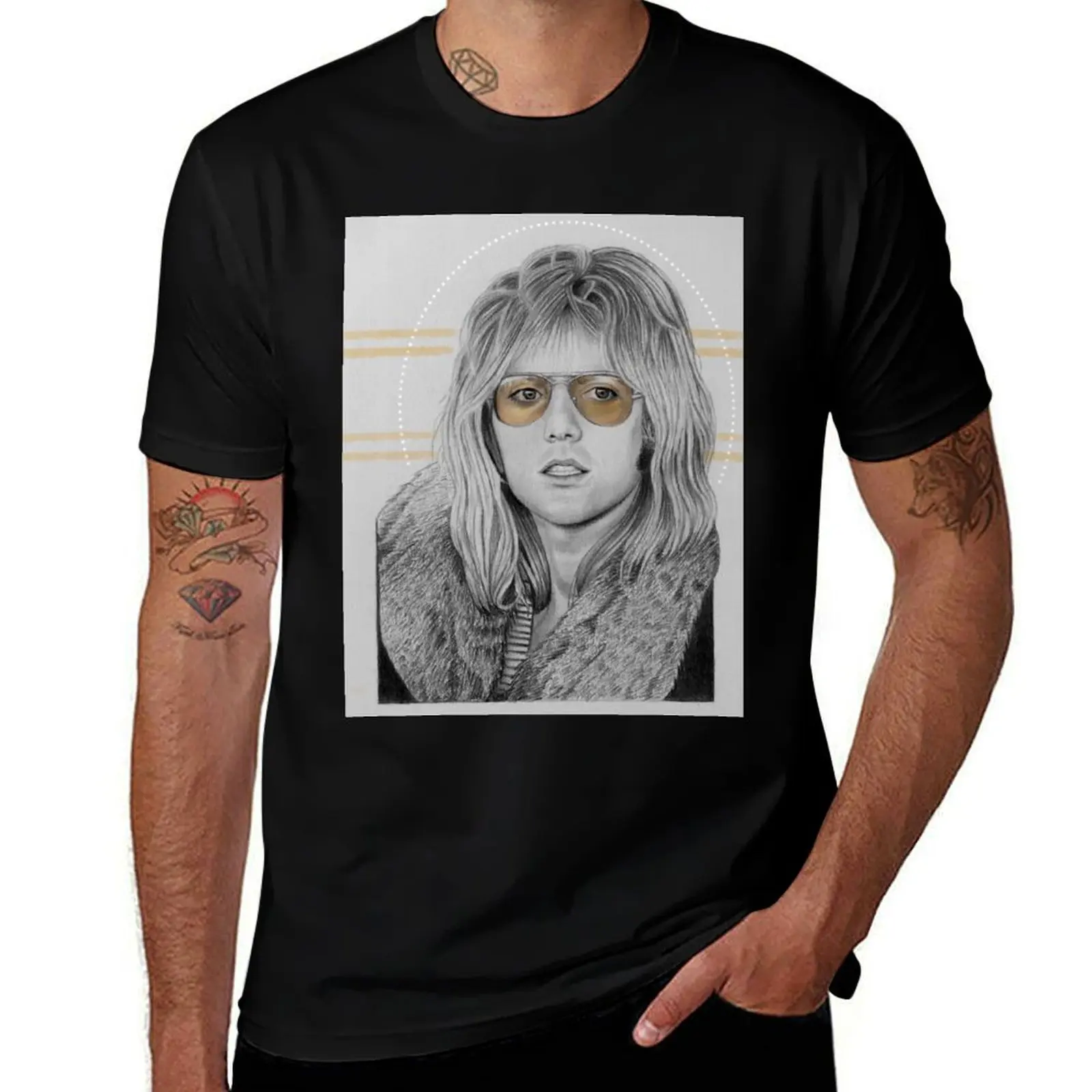 

Drawing of Roger Taylor T-Shirt oversize t-shirts man cute tops man t shirt mens graphic t-shirts funny
