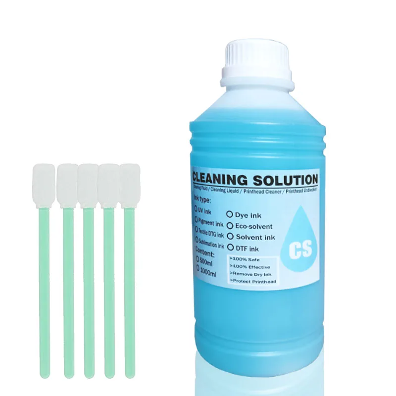 DTF Ink Cleaning DTG Ink Cleaning Solution for Epson Strong Cleaning Liquid Compatible with DX4 DX5 L1800 L805 L800 1390 I3200 image 5