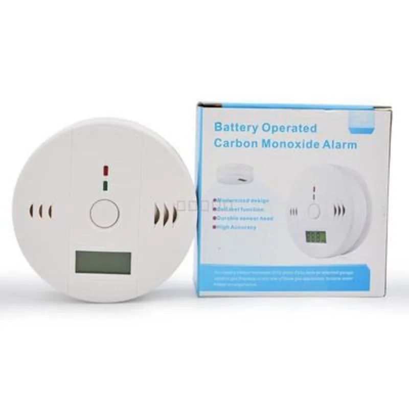 Carbon Monoxide Alarm CO Detector Monitor Battery Powered Standalone Indoor Home Safety Warning Device For House Kitchen