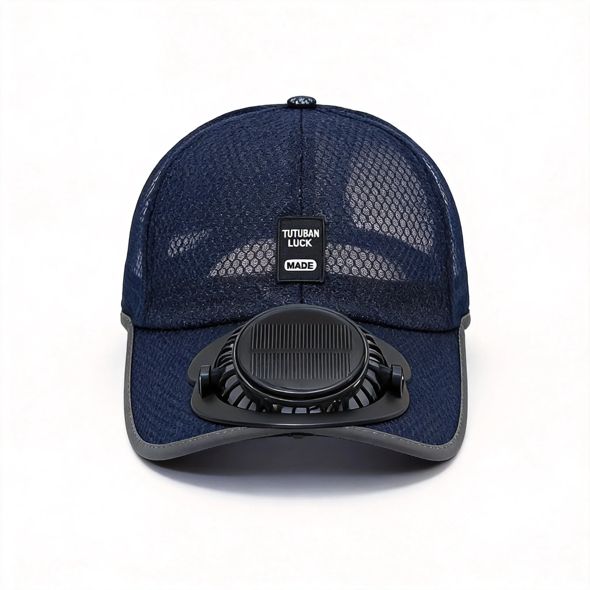 Solar Power Charging Fan Baseball Cap 100% Cotton Breathable Mesh Unisex Summer Uv Protection Sun Hat For Fishing Hiking Outdoor