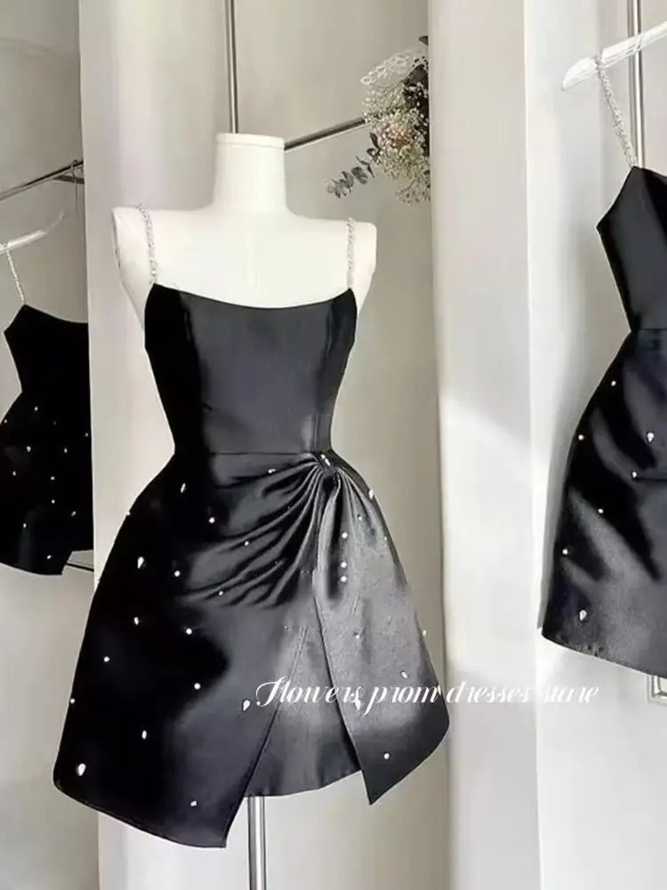 فساتين سهرة برقبة سكوب على شكل زهور لؤلؤ مطرز فستان الأميرة فستان حفلات صغير للنساء فساتين مناسبة رسمية مخصصة