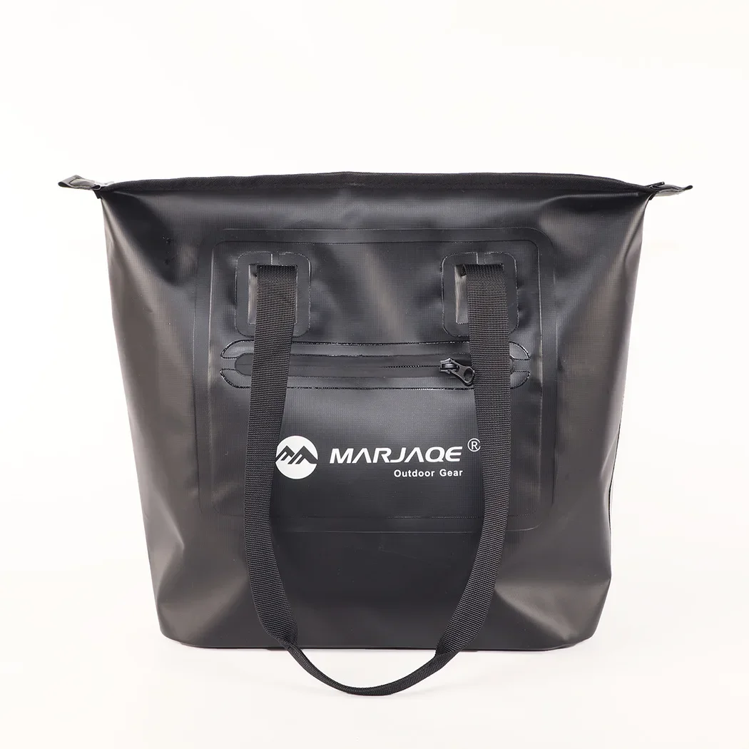 Waterproof Tote Beach Bag with Airtight Zipper Duffel Bag Dry Saddle Luggage Storage Beach Rafting Motorcycle Swimming Bags