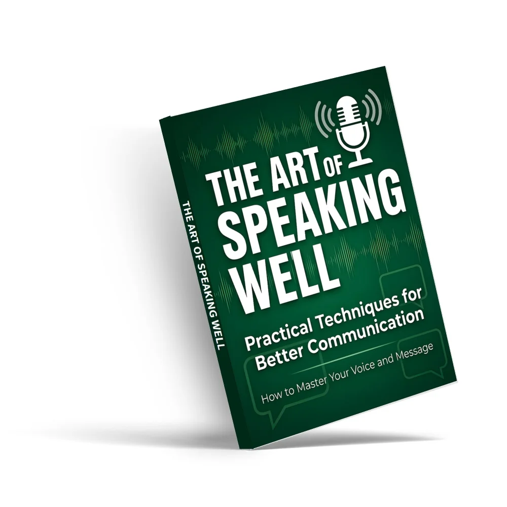 The Art of Speaking Well English Communication Guide Book, Practical Techniques for Clear Speaking, Voice Control