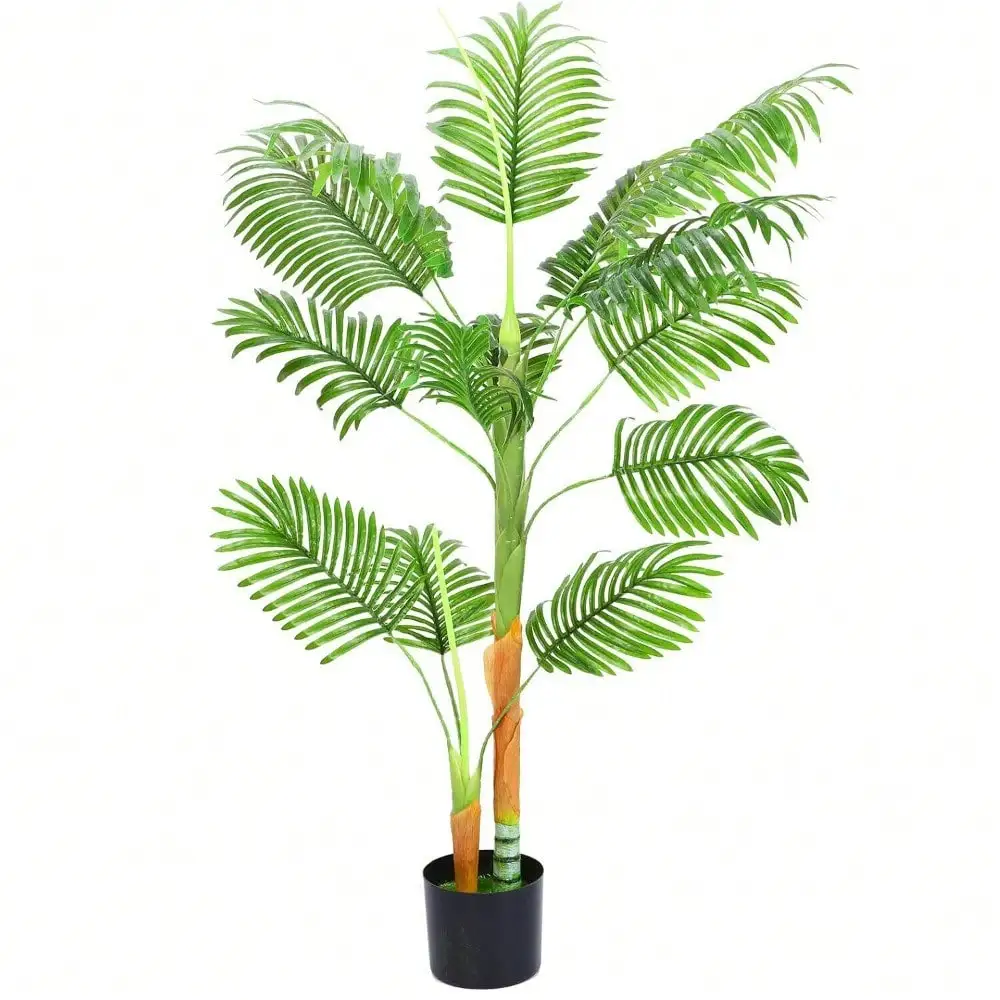 Artificial Areca Palm Plant,Fake Faux Tropical Palm Plant for Home Christmas