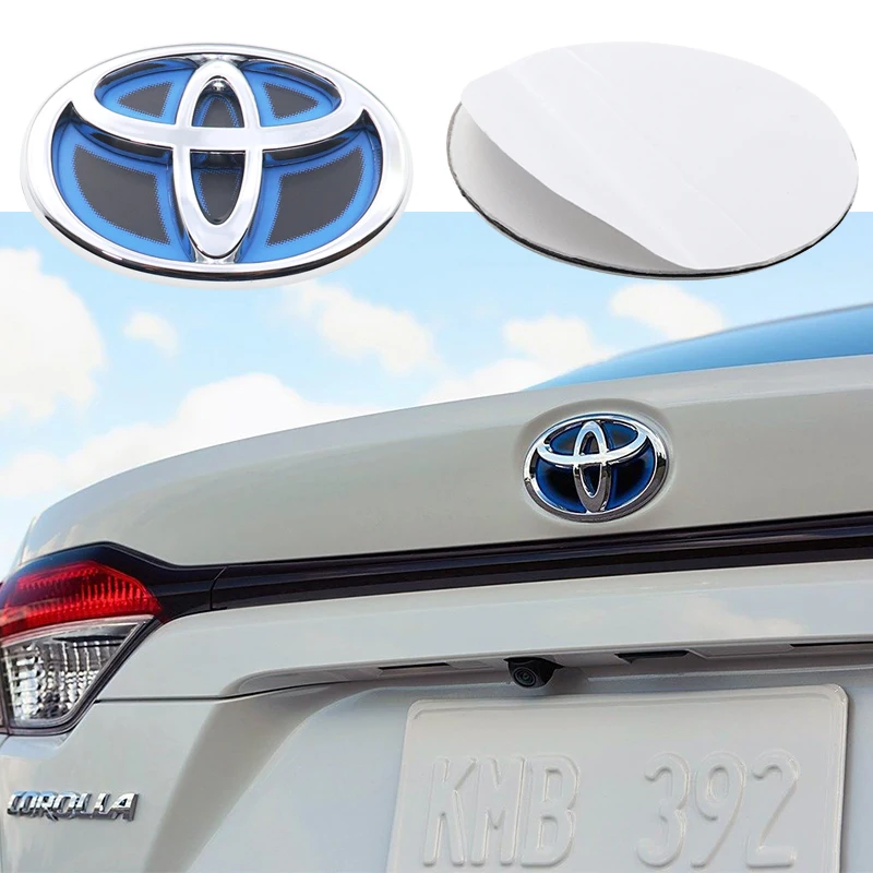 1pcs 6.5cm 10cm 11cm 12cm 13cm 14cm 15cm 16cm ABS Car Front logo Rear Bumper tail door trunk Emblem sticker styling Accessories