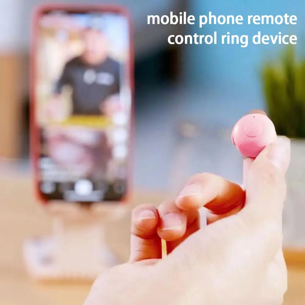 Anello di controllo remoto del telefono cellulare con punta delle dita compatibile con Bluetooth Dispositivo ad anello per controller video per