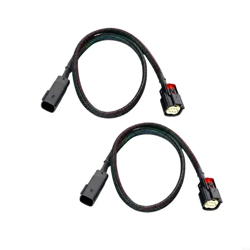 Oxygen Extension Harness Set with Male and Female Plug Ends, No-Splice Front O2 Wiring Leads for Modified Exhaust D7YA