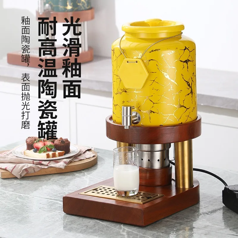 Buffet ceramic milk, electric heating with faucet tag, for hoteliers