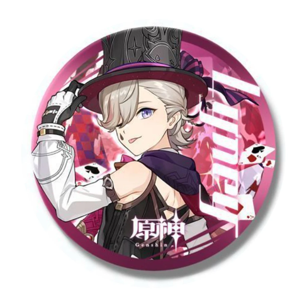 Game Genshin Impact Cosplay Hu Tao Lynette Nahida Lyney Furina Neuvillette Kaedehara Kazuha Wanderer Xiao Cos Badge Gift