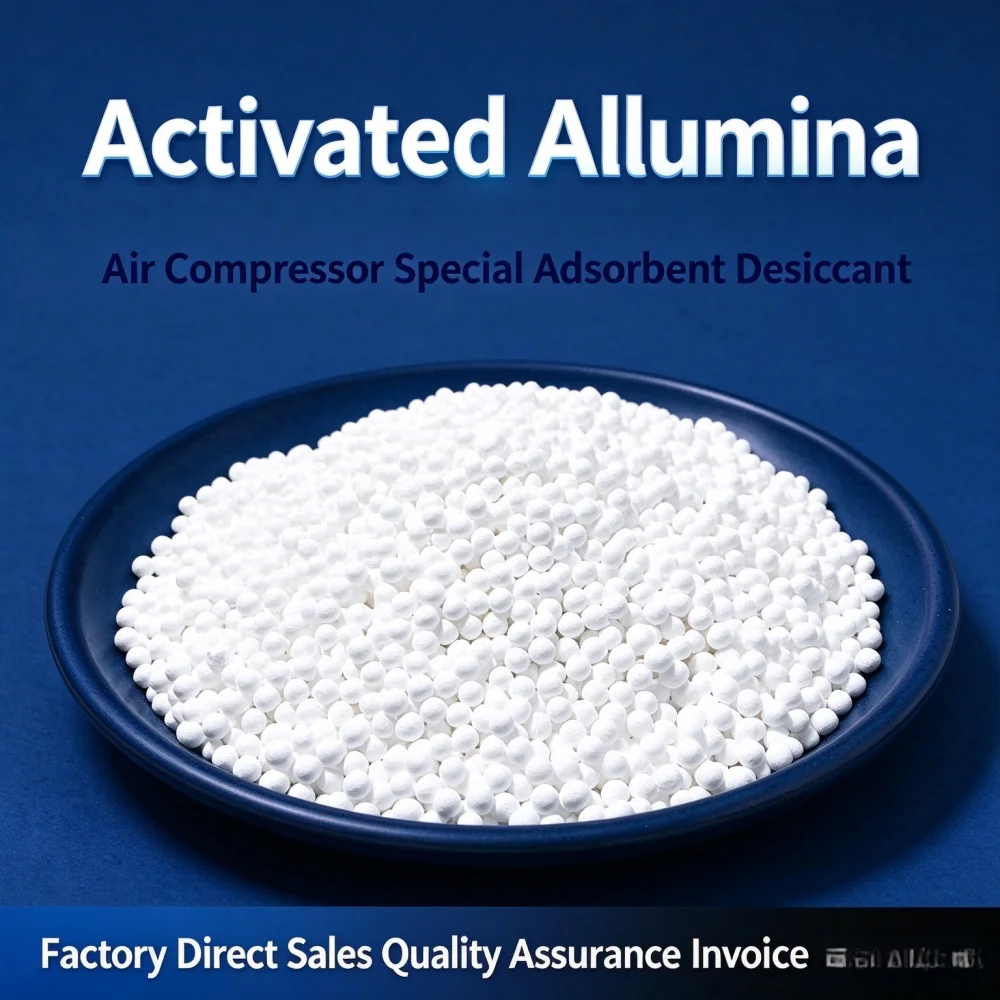 High-Strength Activated Alumina Balls 3-5mm Drying Agent Desiccant Adsorbent for Air Compressor Specific