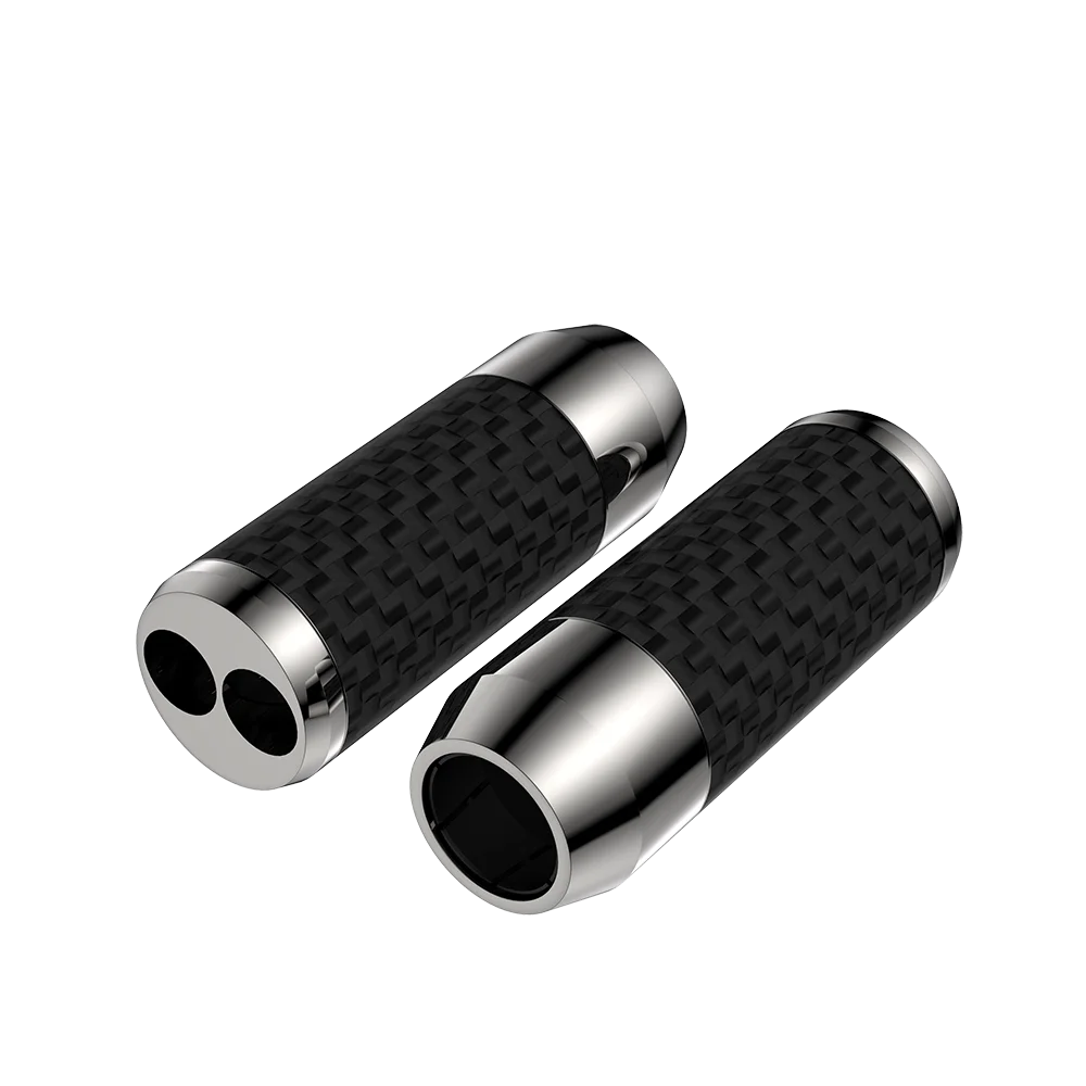 6/12Pcs Black Carbon Fiber Y Splitter Cable Pants 11mm To 2×7mm Holes For HiFi Speaker Cable DIY Wire Modification Connector