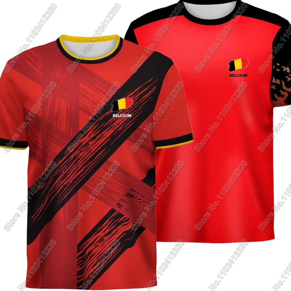 

Maillot Belgium National Jersey team Fans 2025 T Shirts Belgian Mens Shorts Running Streetwear Casual Training Suit Clothe