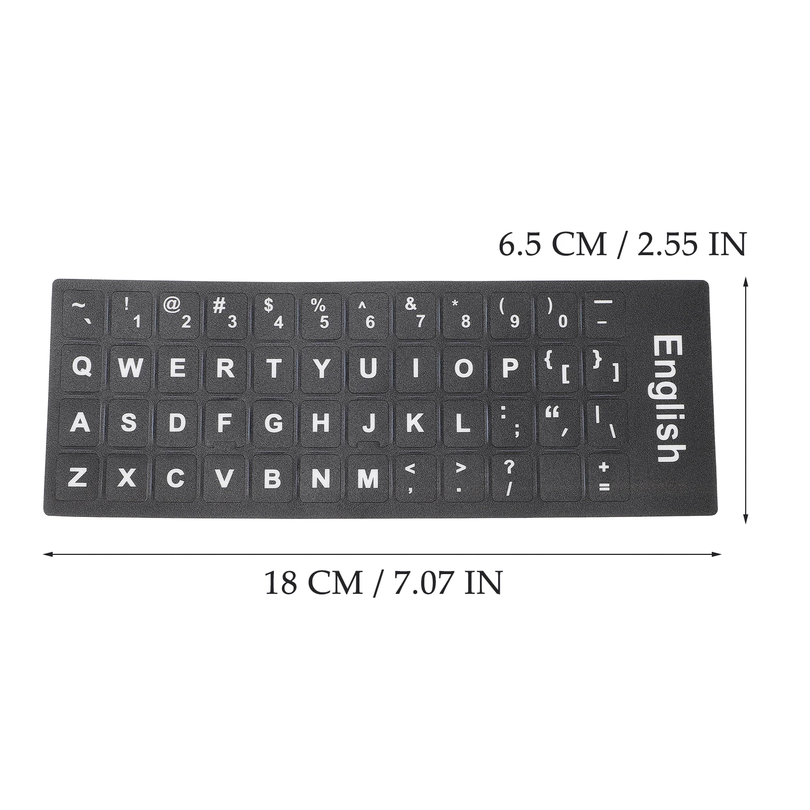 

10pcs English Letter Stickers Language Replacement Labels Laptop Computer Keys Dust Resistant Universal Protection Film For 65%