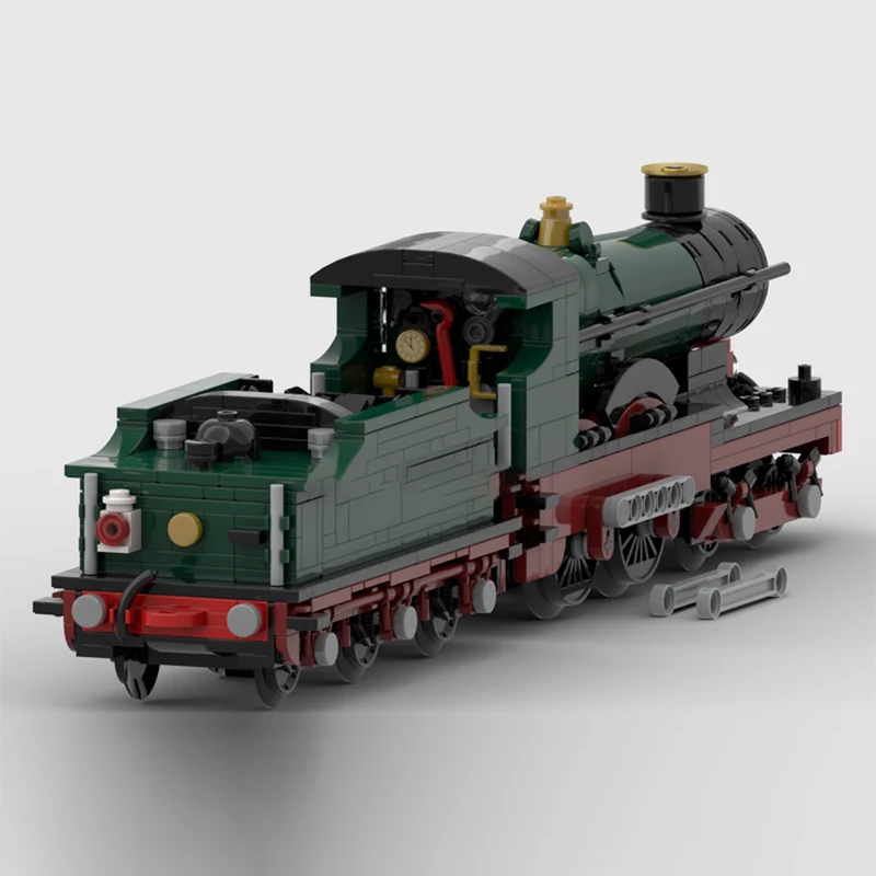 도시 자동차 모델 MOC 빌딩 벽돌 트루로의 도시 증기 기관차 모듈 형 기술 선물 휴일 조립 어린이 장난감 정장