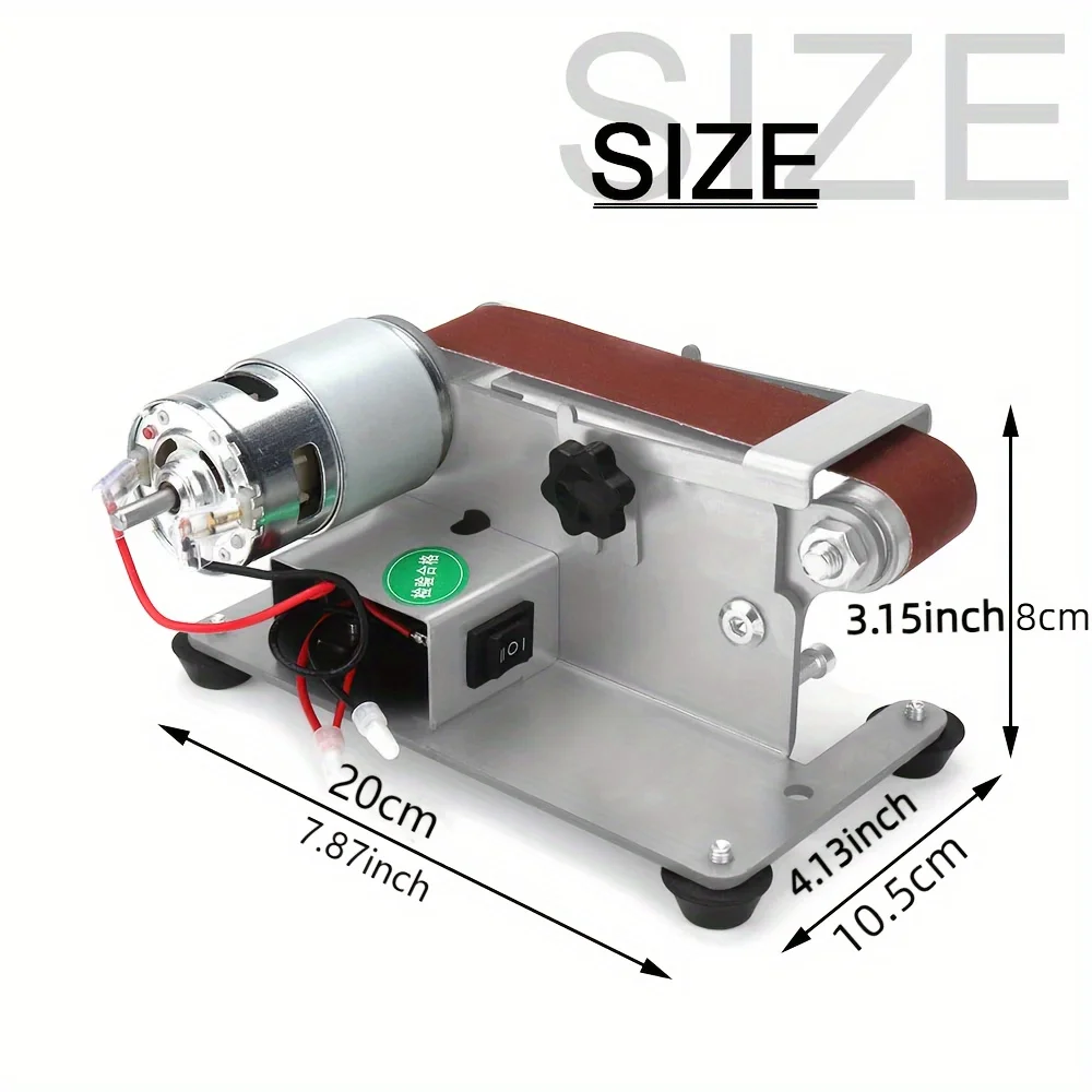 Mini rectifieuse à bande, outil, prise UE, 110-240V, maison, bricolage, polisseuse, affû70., ponçage, meulage, ponceuse électrique