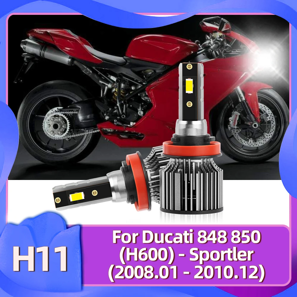 

Motorcycle LED CSP Chips H11 Headlight Bulb 15000LM Moto Front Lamp Beam 12V For Ducati 848 850 (H600) - Sportler 2008 2009 2010