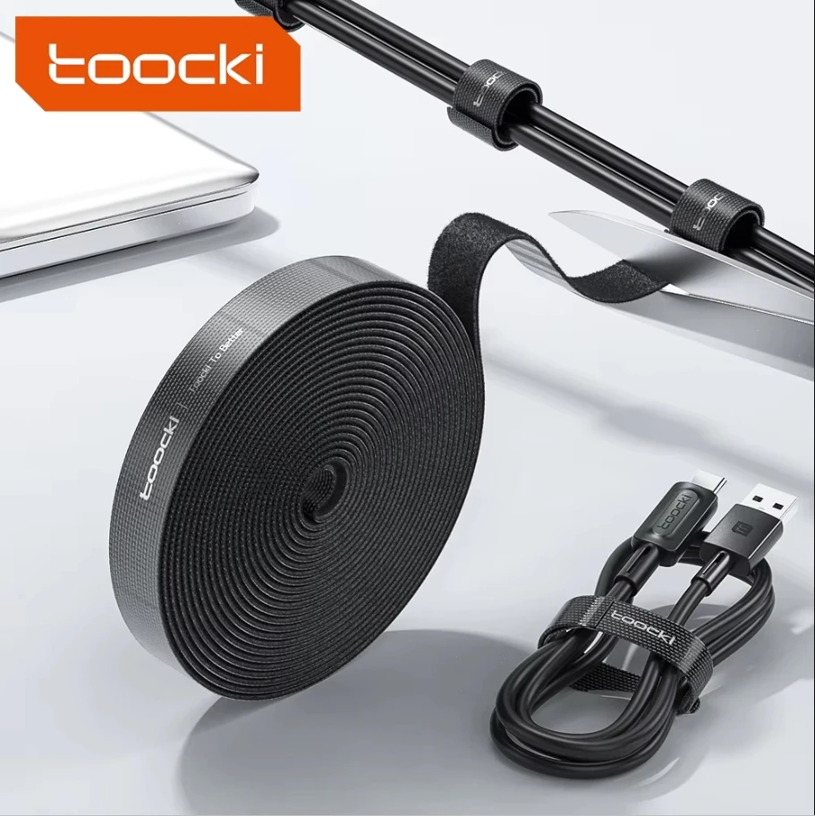 Toocki Cable Organizer การจัดการสายเคเบิล Tearable Organizador สาย Winder Ties อุปกรณ์เสริมโทรศัพท์สายไฟ Organizer และสาย