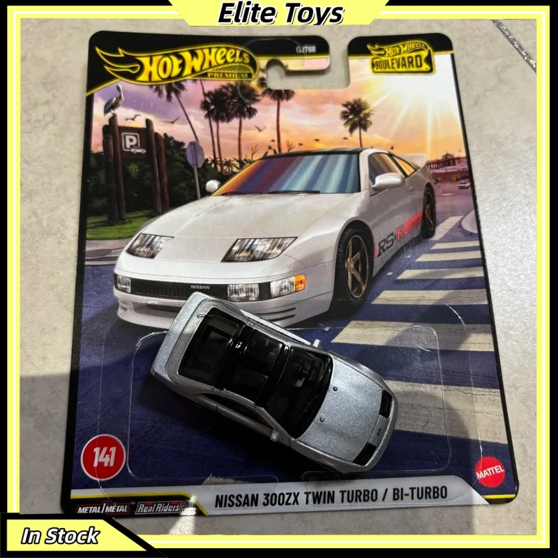 

Коллекционная модель автомобиля Hot Wheels Premium Diecast: Nissan 300zx Twin Bi Turbo (масштаб 1:64), металлическая, для демонстрации, подарок для детей