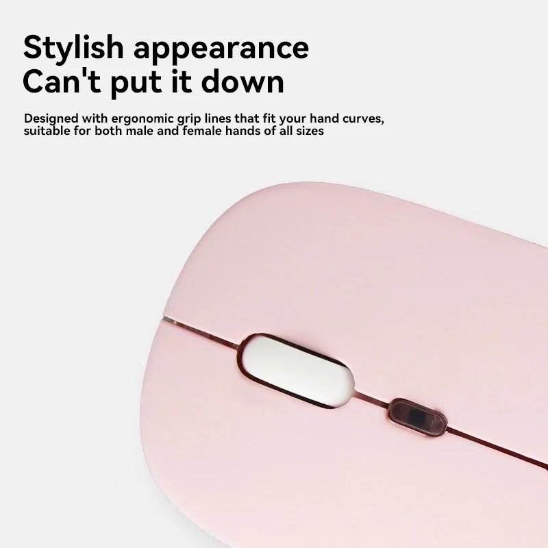 XIAOMI ماوس لاسلكي محمول متوافق مع بلوتوث 2.4 جيجا هرتز أوضاع مزدوجة فأرة كمبيوتر مع جهاز استقبال للكمبيوتر المحمول والكمبيوتر المحمول ماك بوك