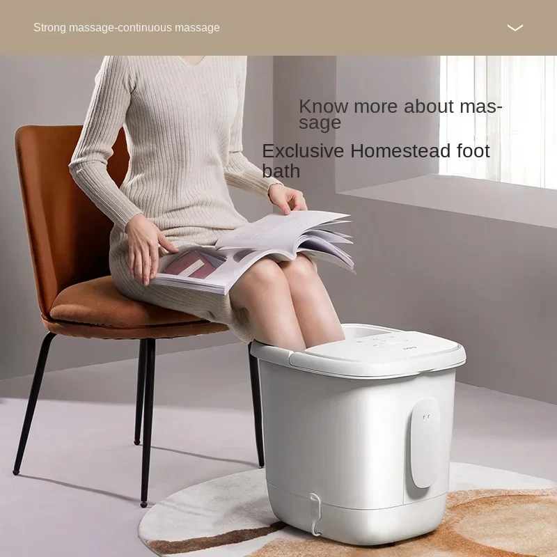 

Sleek Automatic Foot Bath Revolutionary Electric Turntable Design Soothing Heating Massage Spacious Soaking Bucket