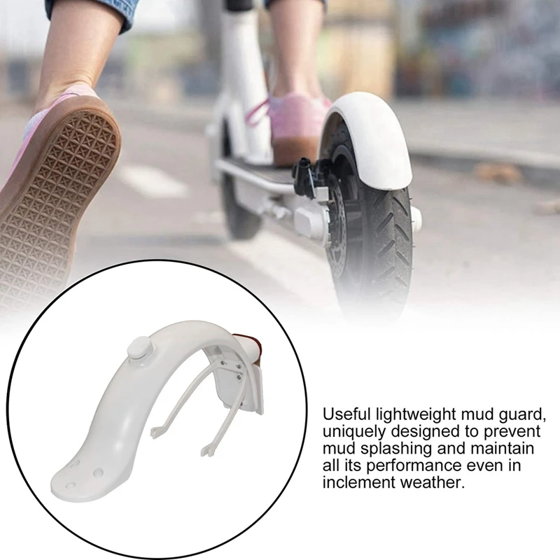 Garde-boue arrière léger pour scooter électrique, avec feu stop, pour Xiaomi M365 l's PRO PRO2