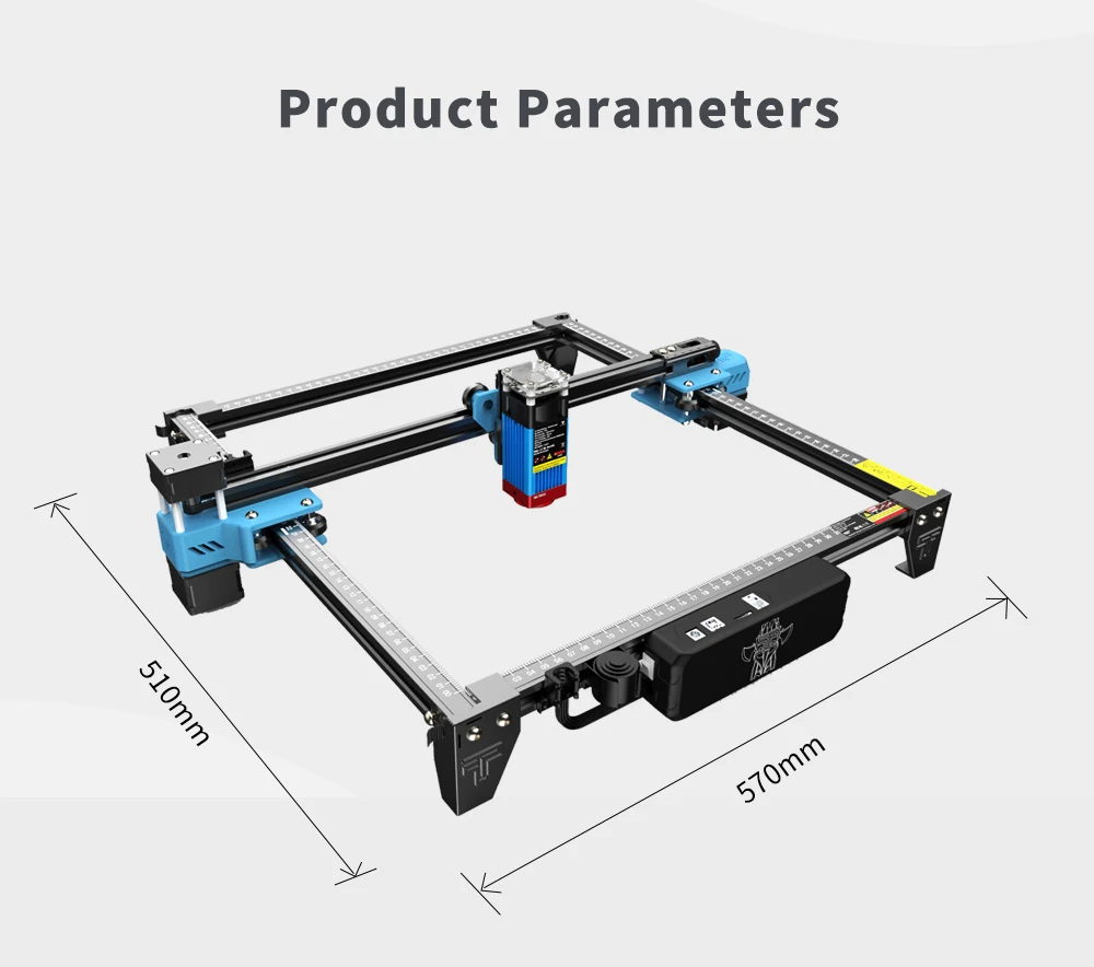 TwoTrees Laser Engraver CNC Router TTS-10/TTS-55 Pro 40W/80W Metal Laser Engraving Cutting Machine With Wifi Offline Control