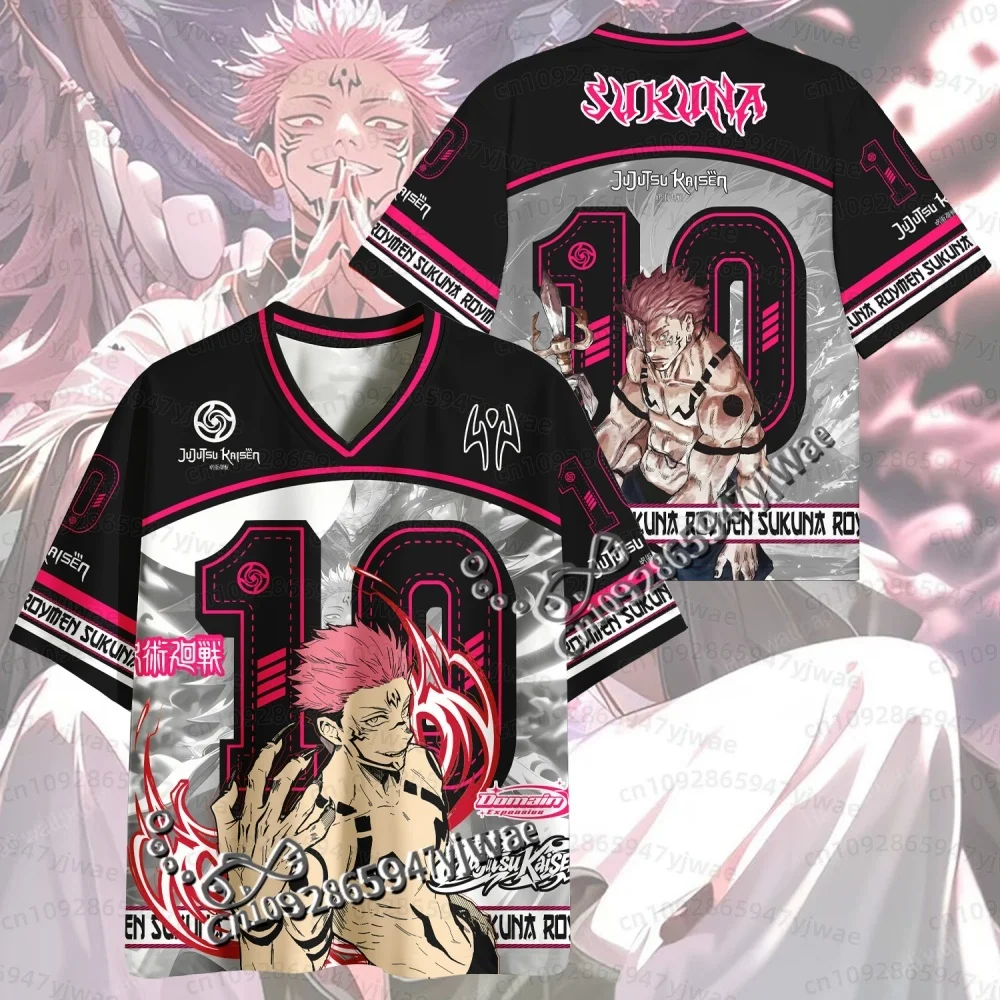 2026 NEW Summer Men Jersey Jujutsu Kaisen Satoru Gojo Yuta Megumi Quick Drying Sports Shirt Anime Fan Tee Men Women KIDS T-Shirt