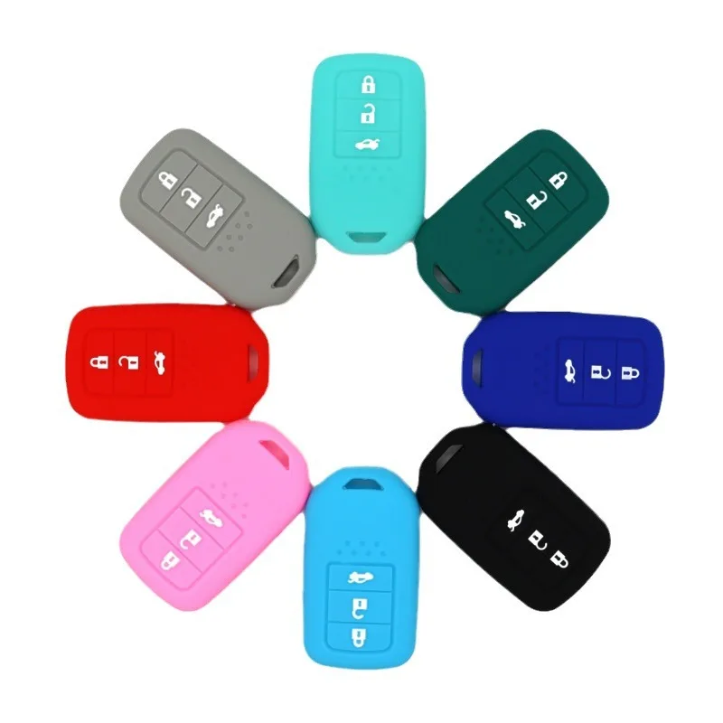 For the Old Ninth-generation Honda Accord Smart 3button Style XRV One-button Start Version Car Key Protective Cover multi Colors