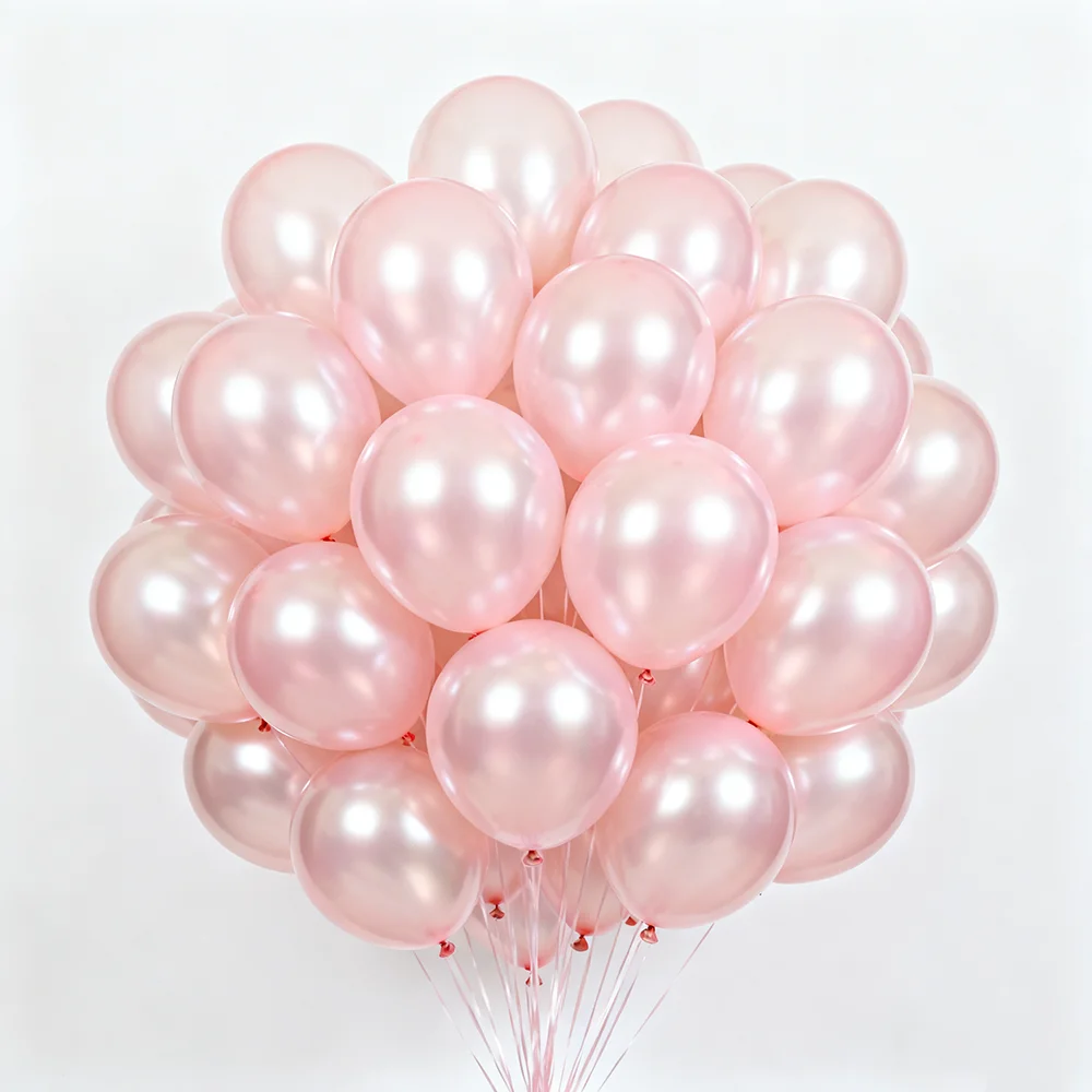 50Pcs 5/10/12inch Latex Pearl Balloons Black Pink White Sliver Balloon Wedding Anniversary Valentine's Day Birthday Party Decor