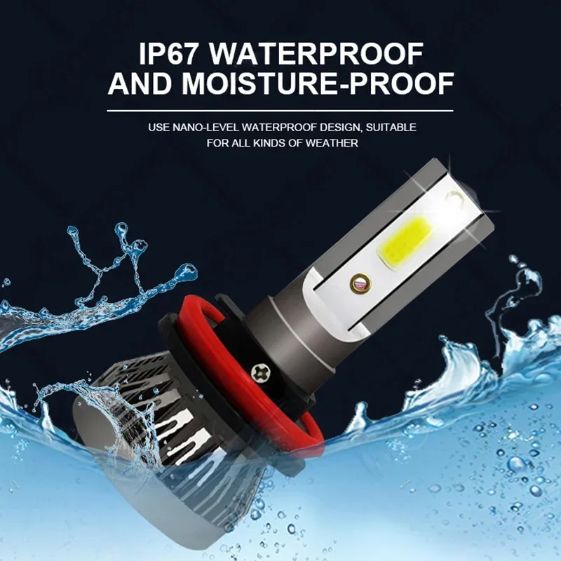 H4 H7 سيارة العلوي H1 LED لمبة H8 H11 9005 HB3 9006 HB4 9004 HB1 H3 HB5 H13 Led أضواء 20000LM توربو لامبادا 12 فولت