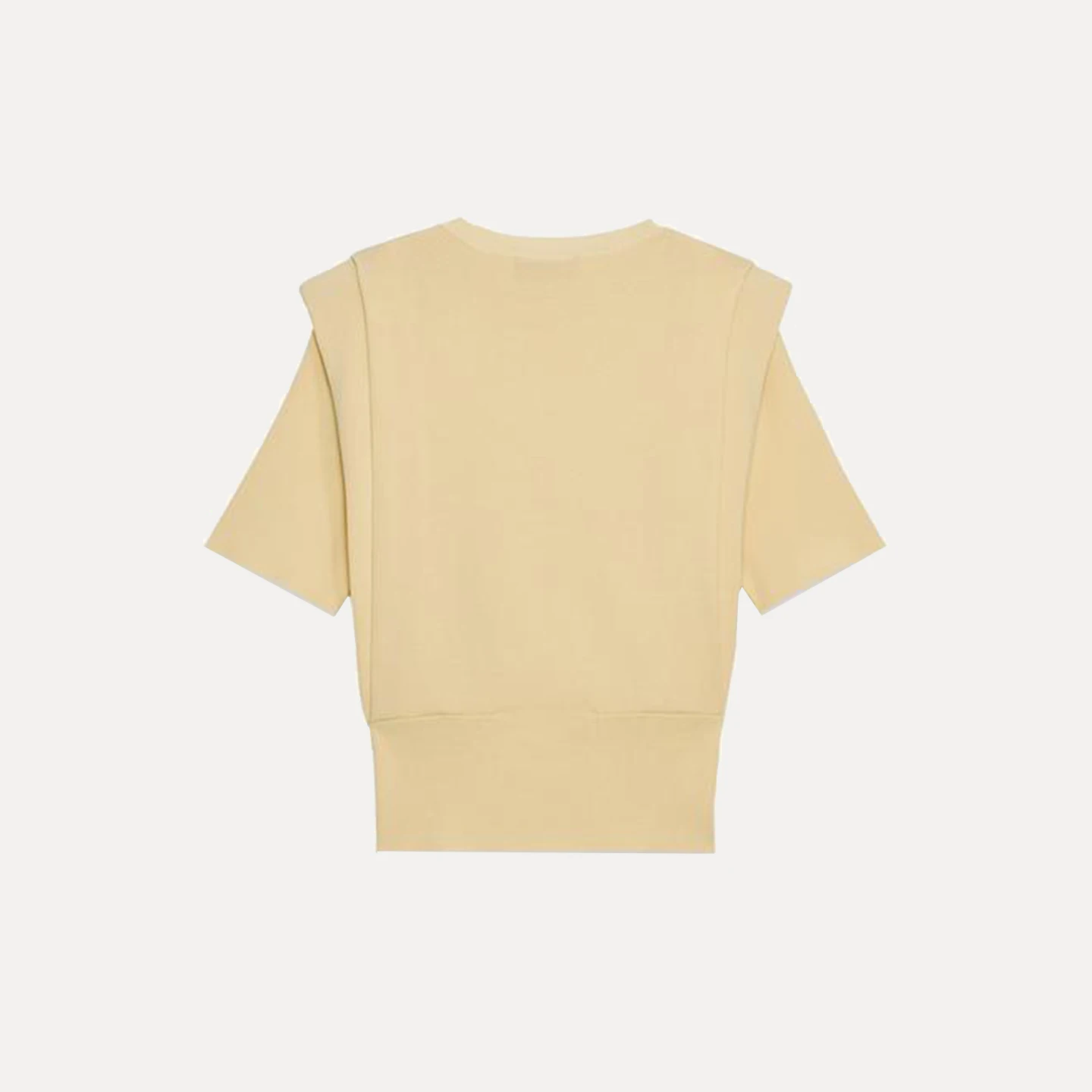 

oulder Padded Knitted Top for Women Ele Personali Daily Wear 2025 Autumn New Sle Z Brand Ladies T-irt