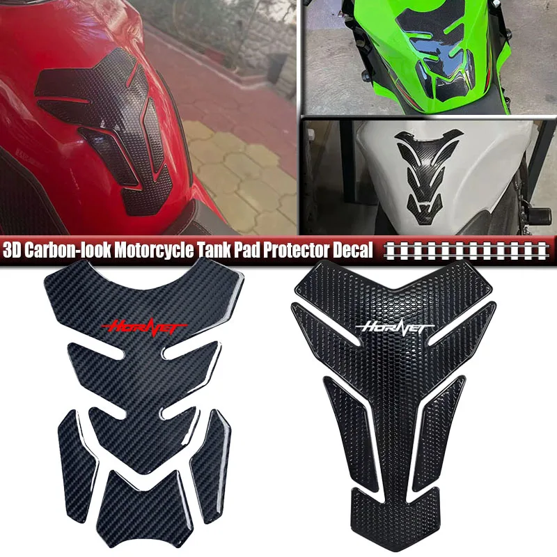 Fit For Hornet CB600F CB650F CB250 CB1000R 3D Carbon-look Motorcycle Tank Pad Protector Sticker