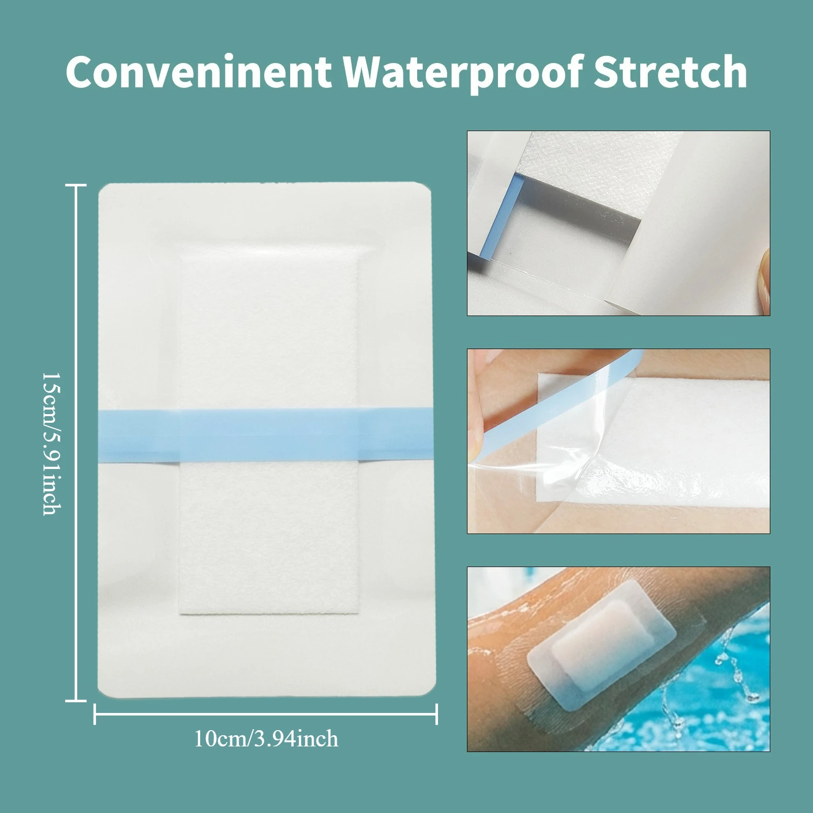 26Pcs Large Transparent PU Self-adhesive Patches - Ideal for Daily Emergency, Outdoor Adventures, Bathing & Swimming