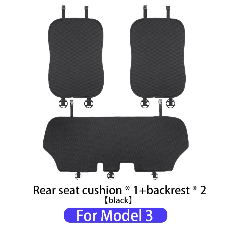 car seat cover cushion For Tesla Model 3/Model Y 2019-2026 juniper Ice Silk Seat Cover breathable seat car Interior accessories image 3