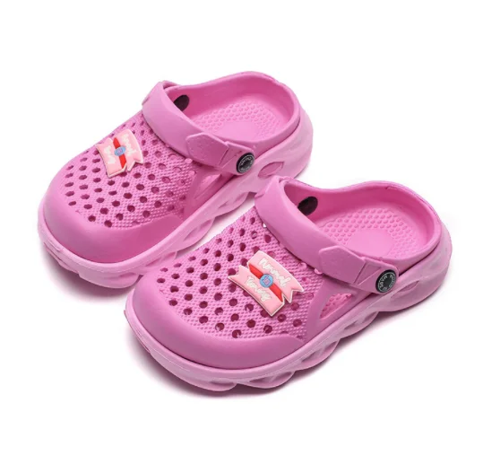 2022 Ltolo Children Girl Boy Mules Clogs Kids Summer Crock candy Garden Beach Slippers Cave Hole Baby Shoes For Girls Boys 24-35