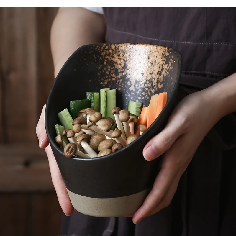 

Art Ceramic Skewer Bucket Seasoning Vegetable Minimalist Restaurant Pot Sauce Kitchen Tableware
