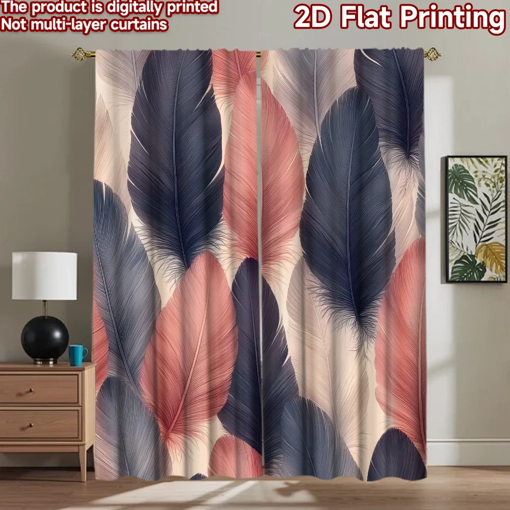 

1pc 2D flat Photography Backdrop Popular Background Banner Colorful Feather Arrangement 100% Polyester Party Decorations Use for