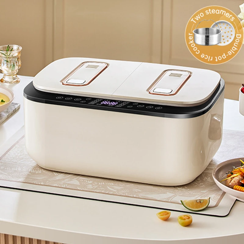 جهاز طبخ الأرز الذكي متعدد الوظائف سعة 5 لتر مع شاشة تعمل باللمس، أجهزة المطبخ المنزلية لعدد 1-4 أشخاص، كيس هوائي مزدوج للطهي المتكامل #5