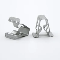 10 Uds consola de salpicadero de coche Clip de Metal tipo U Panel de instrumentos de automóvil Clip de sujeción