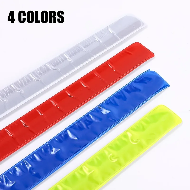 40x3cm Running Fishing Cycling Reflective Strips Bike Safety Night Warning Bicycle Bind Pants Leg Wrist Strap Reflective Tape