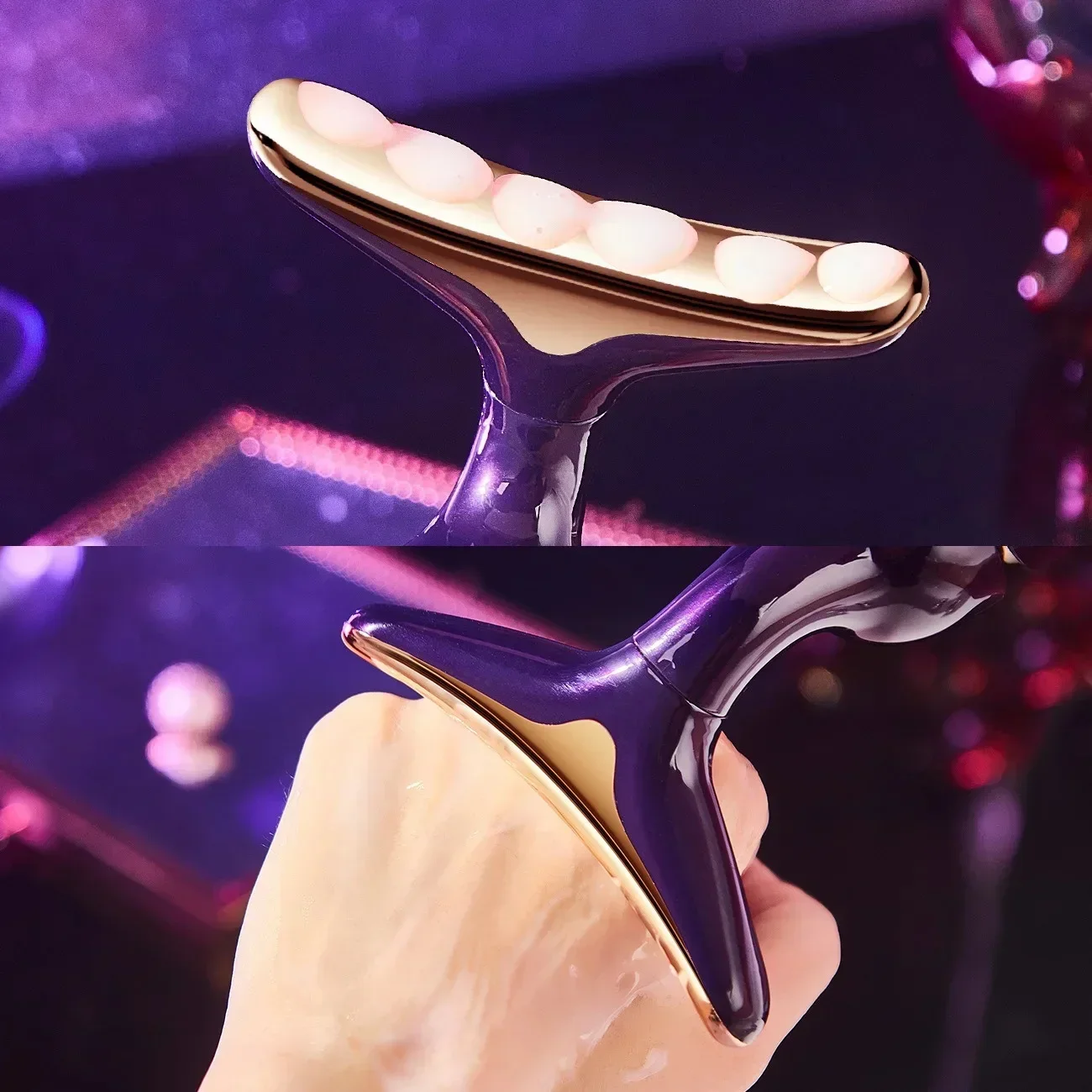 Massageador facial 3 em 1, levantamento e endurecimento do pescoço, rosto emagrecedor e rejuvenescimento da pele, massageador facial para uso doméstico, ferramenta de beleza.