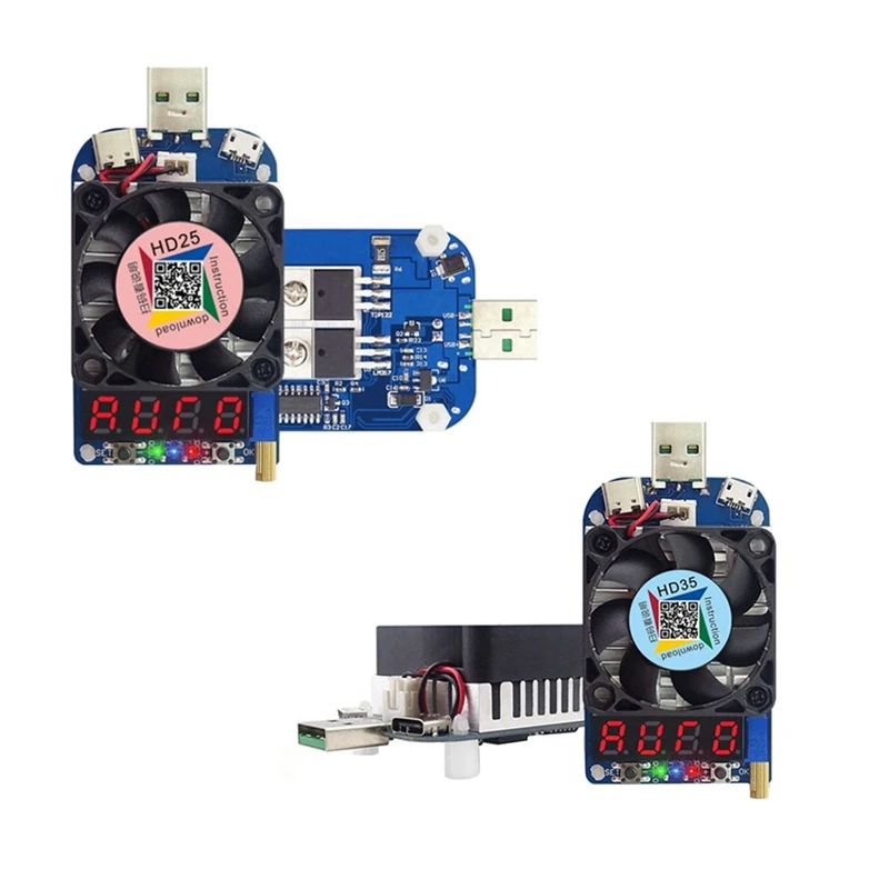 Hot Trigger QC2.0 QC3.0 Electronic USB Load Resistor Discharge Battery Test Adjustable Current Voltage